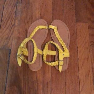 Yellow sandals